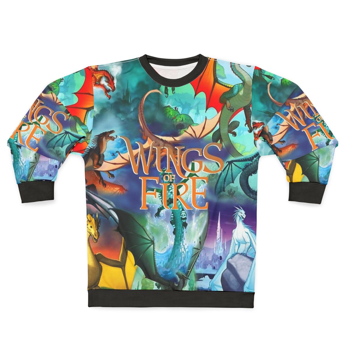 Wings Of Fire All Dragon Series Sweatshirt featuring clay, tsunami, glory, starflight, sunny, and more