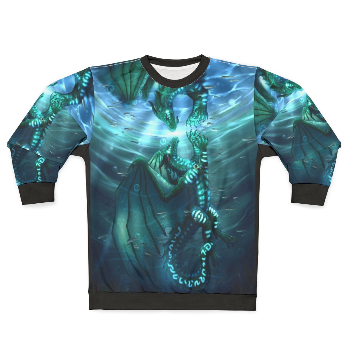 Wings of Fire Fathom and Turtle Sea Dragon Sweatshirt