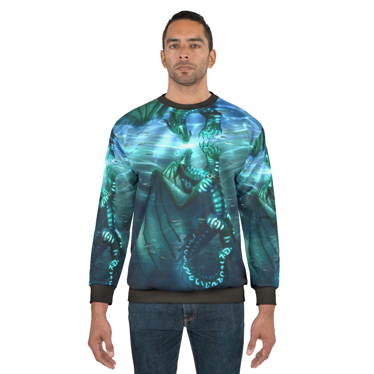 Wings of Fire Fathom and Turtle Sea Dragon Sweatshirt