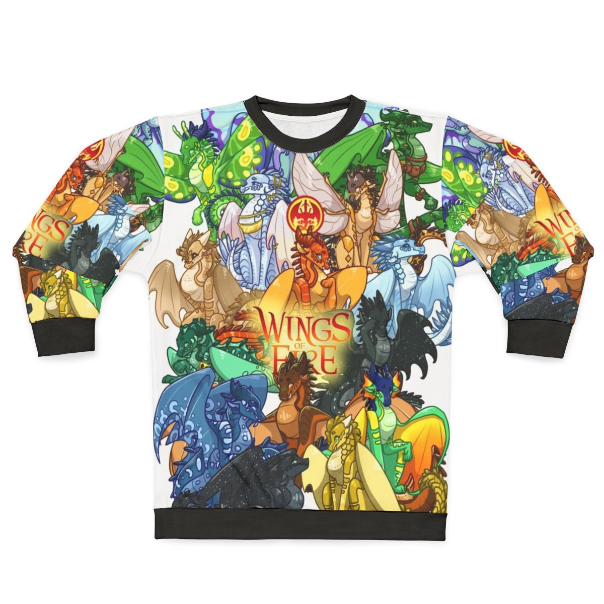 Wings of Fire Sweatshirt featuring dragons from the fantasy book series