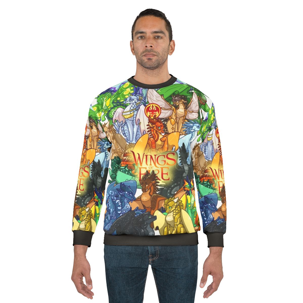 Wings of Fire Sweatshirt featuring dragons from the fantasy book series