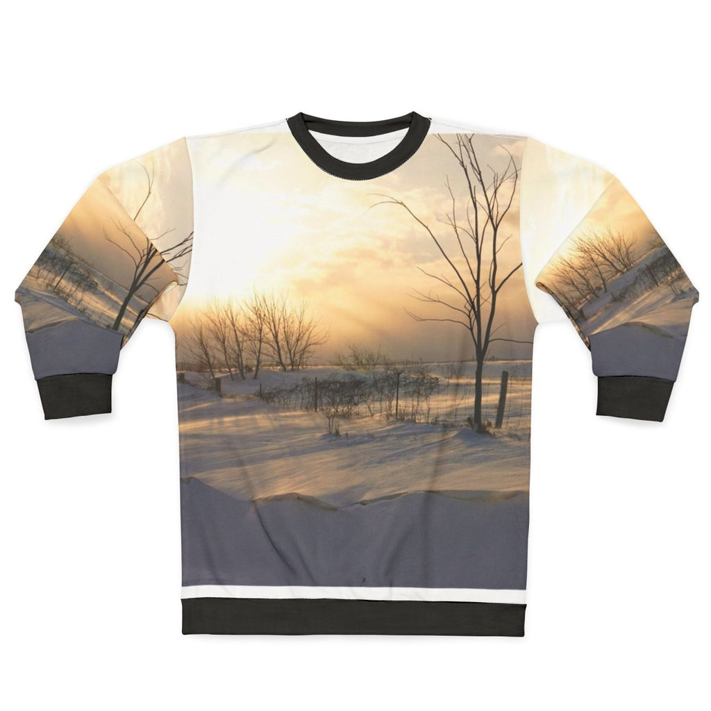 Cozy bright winter day sweatshirt