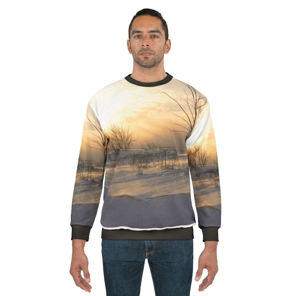 Cozy bright winter day sweatshirt