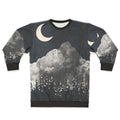Cozy wolf winter sweatshirt with nature design