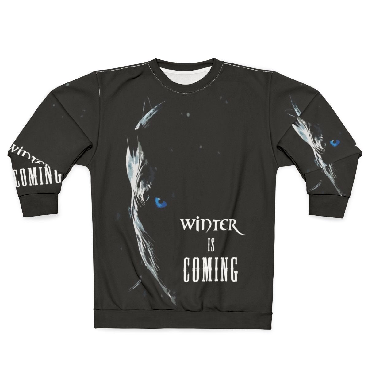 Winter Is Coming Sweatshirt with Game of Thrones Night King Design