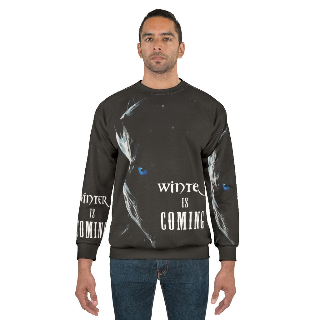 Winter Is Coming Sweatshirt with Game of Thrones Night King Design