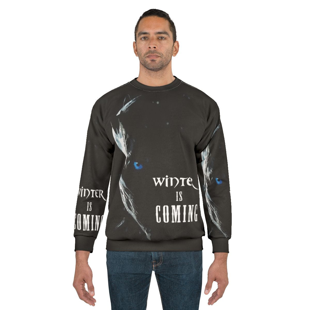 Winter Is Coming Sweatshirt with Game of Thrones Night King Design