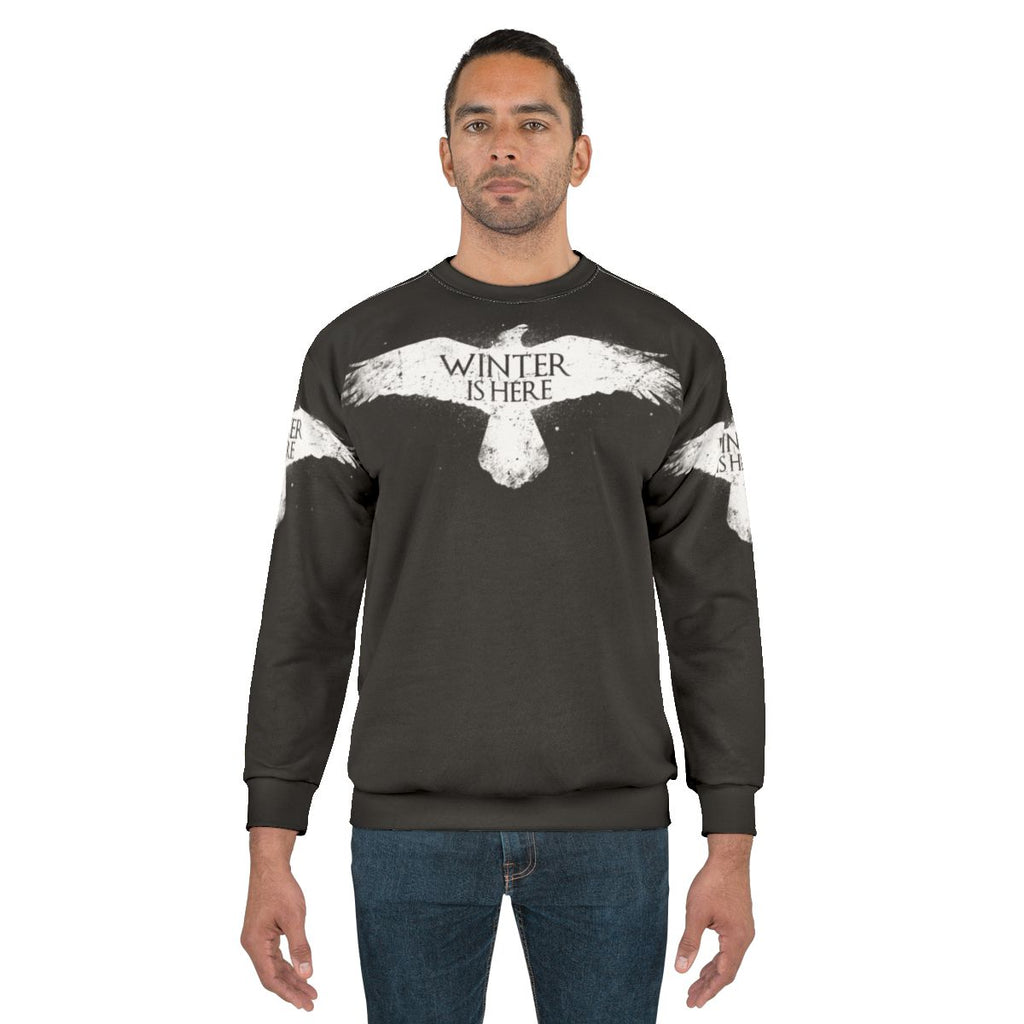 Cozy winter is here raven graphic sweatshirt