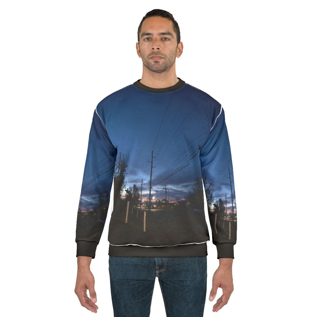 Cozy winter sunrise sweatshirt