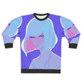 Cozy winter sweatshirt with a kawaii Japanese-inspired graphic design