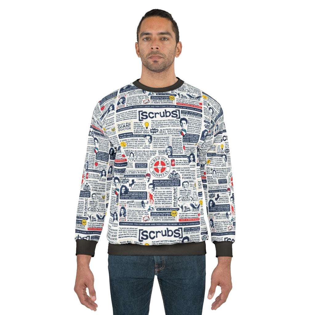 Scrubs TV Show Wise Words Variant Sweatshirt