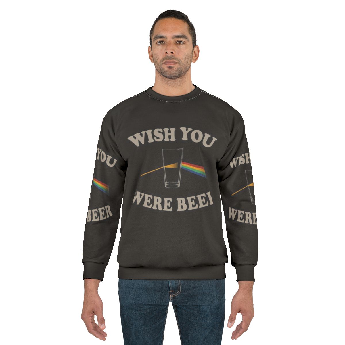 Wish You Were Beer Pink Floyd Inspired Sweatshirt