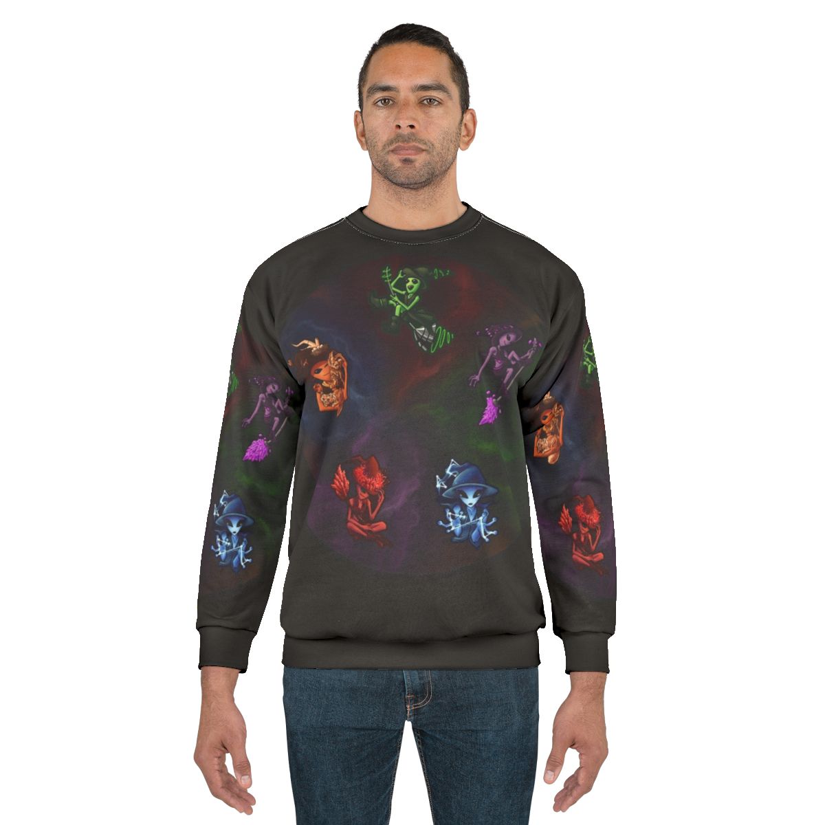 Galactic witch aliens sci-fi sweatshirt
