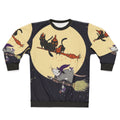 Witches Familiar Sweatshirt with Opossum, Black Cat and Other Spooky Designs