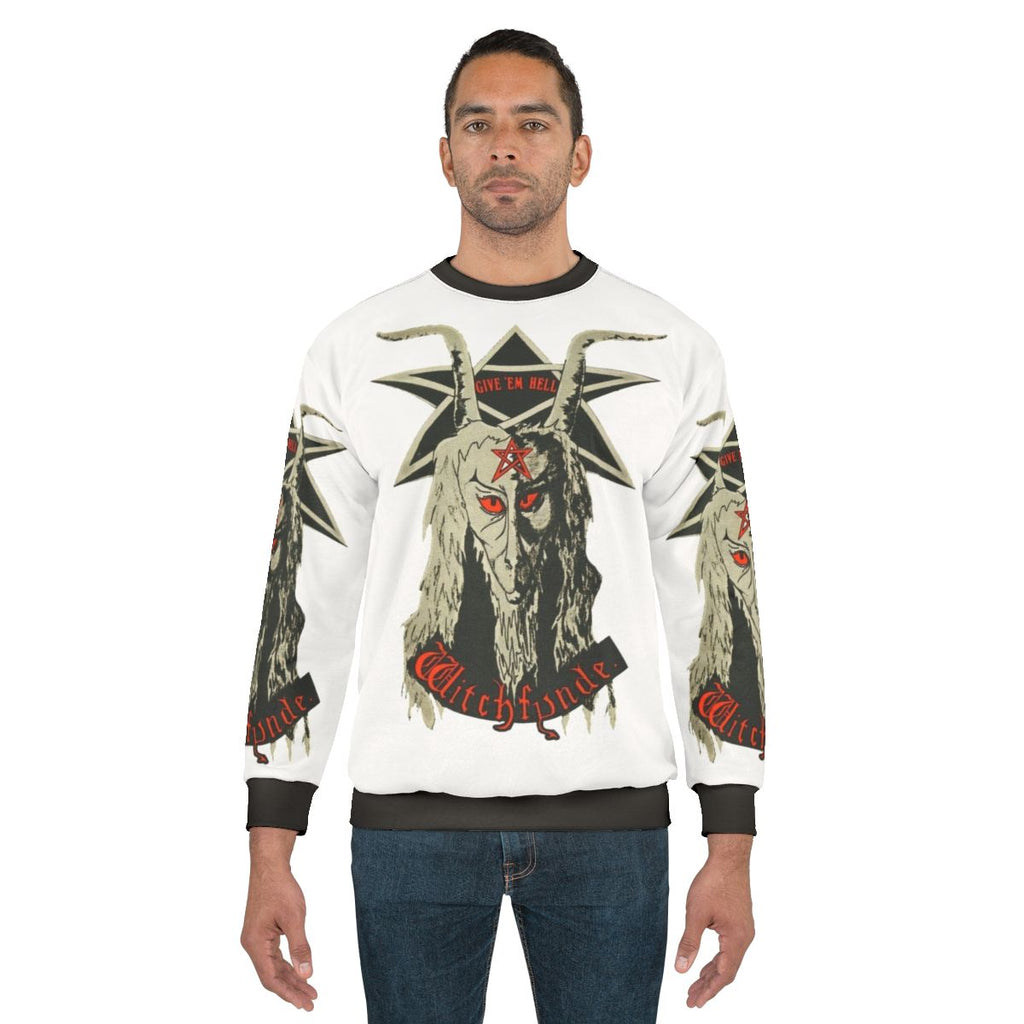 Witchfynde Give Em Hell Satanic Heavy Metal Sweatshirt