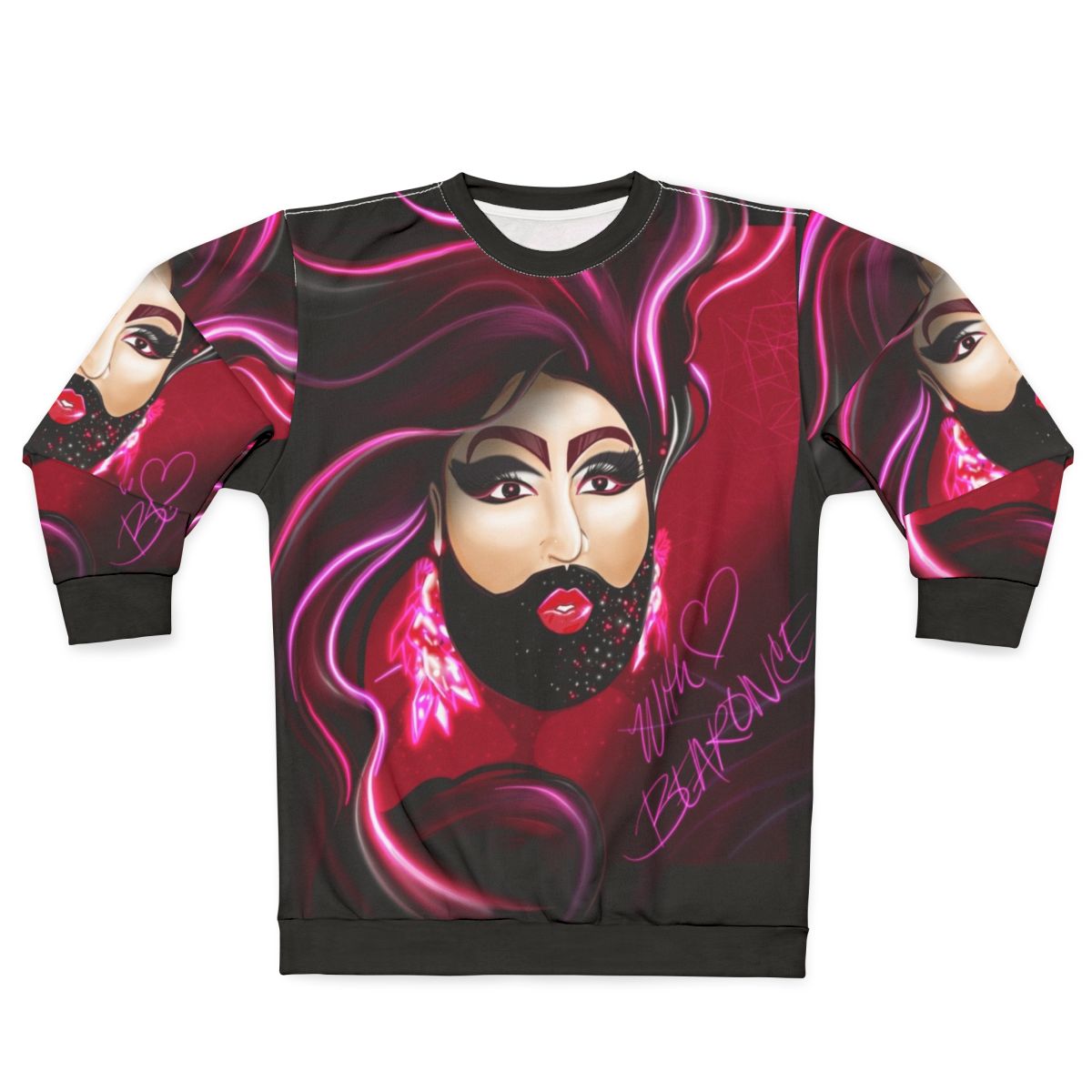 Bearonce Sweatshirt - Bearded Lady Drag Queen Gay Bear Fan Art