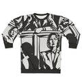 Witness For The Prosecution Sweatshirt featuring Alejandro Mogollo's Expressionist Black and White Art