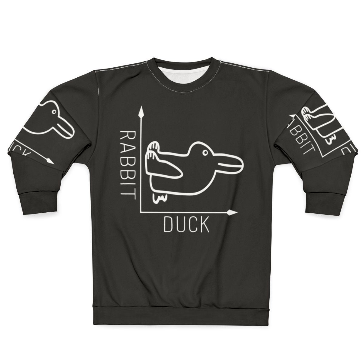 Wittgenstein Rabbit Duck Illusion Sweatshirt