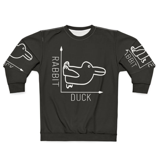 Wittgenstein Rabbit Duck Illusion Sweatshirt