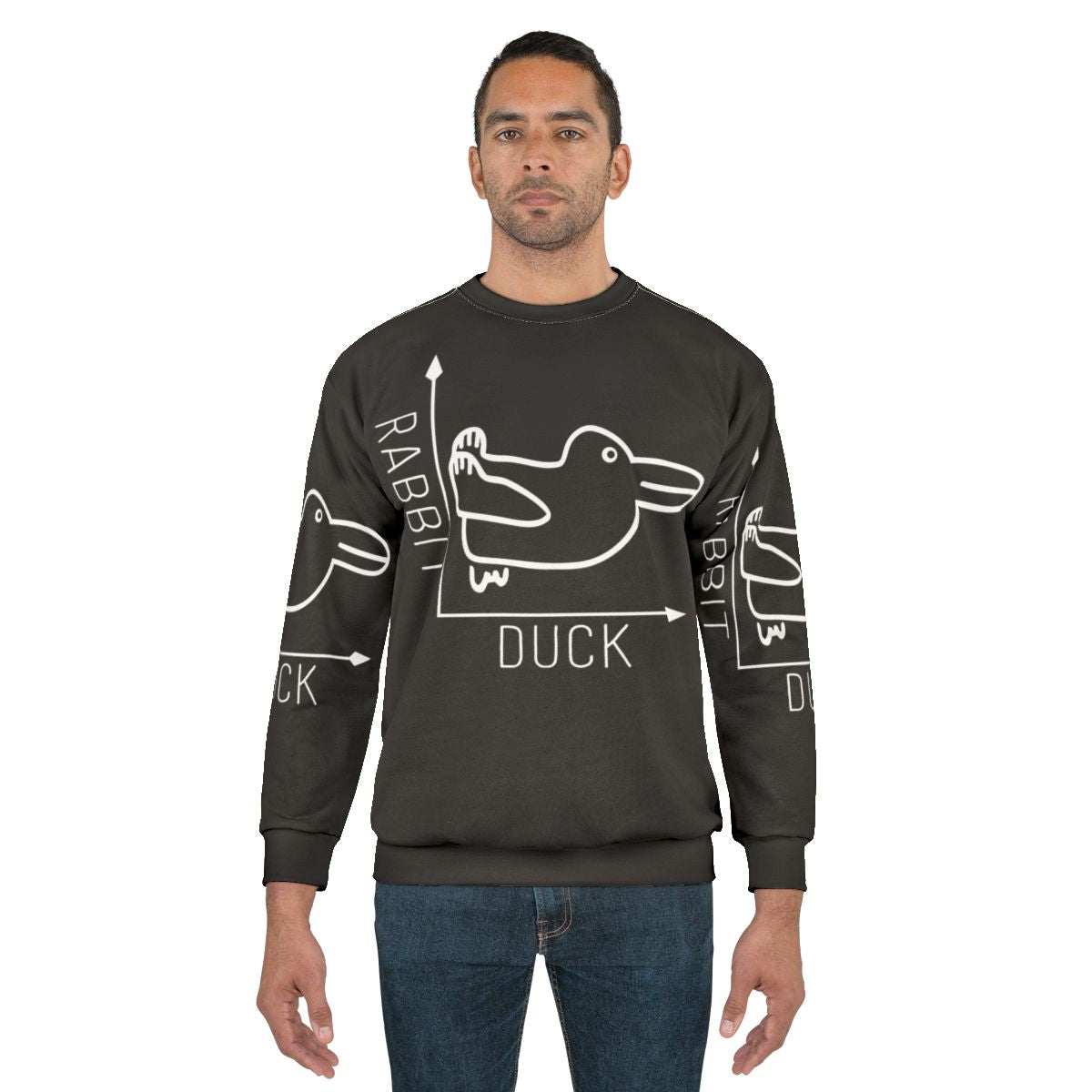 Wittgenstein Rabbit Duck Illusion Sweatshirt