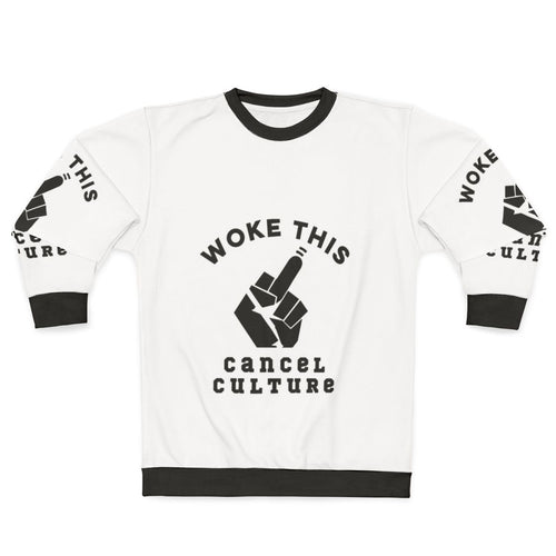 Anti-Woke Sweatshirt with Defiant Slogan