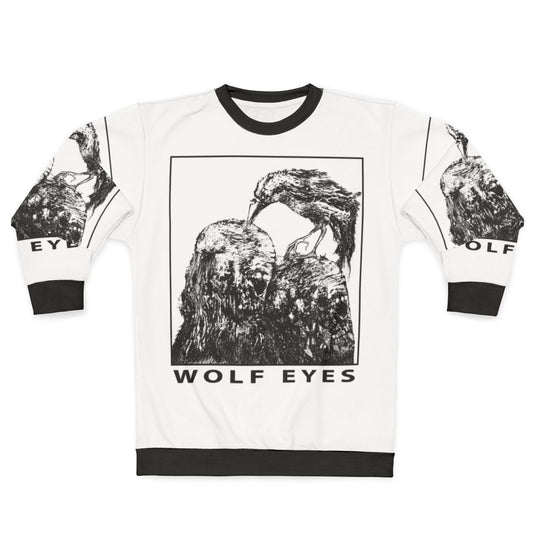 Haunting Wolf Eyes Burned Mind Noise Music Sweatshirt