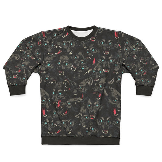 Dark Wolf Pack Pattern Sweatshirt
