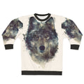 Wolf persevere sweatshirt with nature and wildlife inspired design