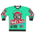 Wolf themed dog sweatshirt with print design