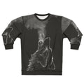 Stylish wolf sweatshirt with a howling wolf design