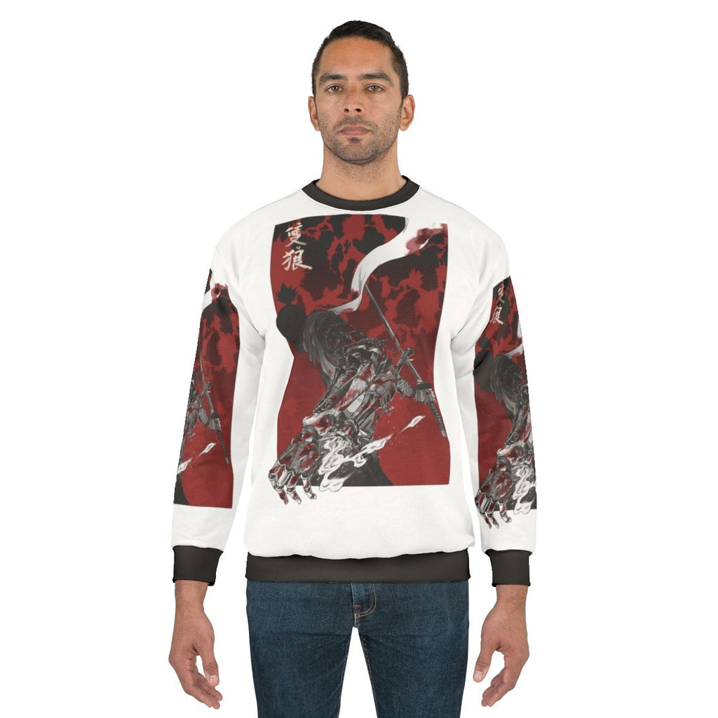 Wolf with Katana Sekiro Shadows Die Twice Sweatshirt