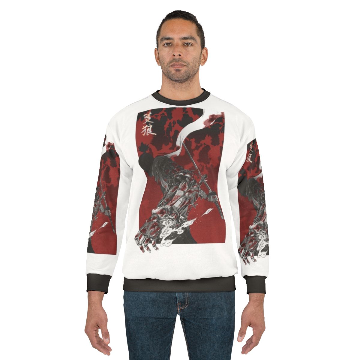 Wolf with Katana Sekiro Shadows Die Twice Sweatshirt