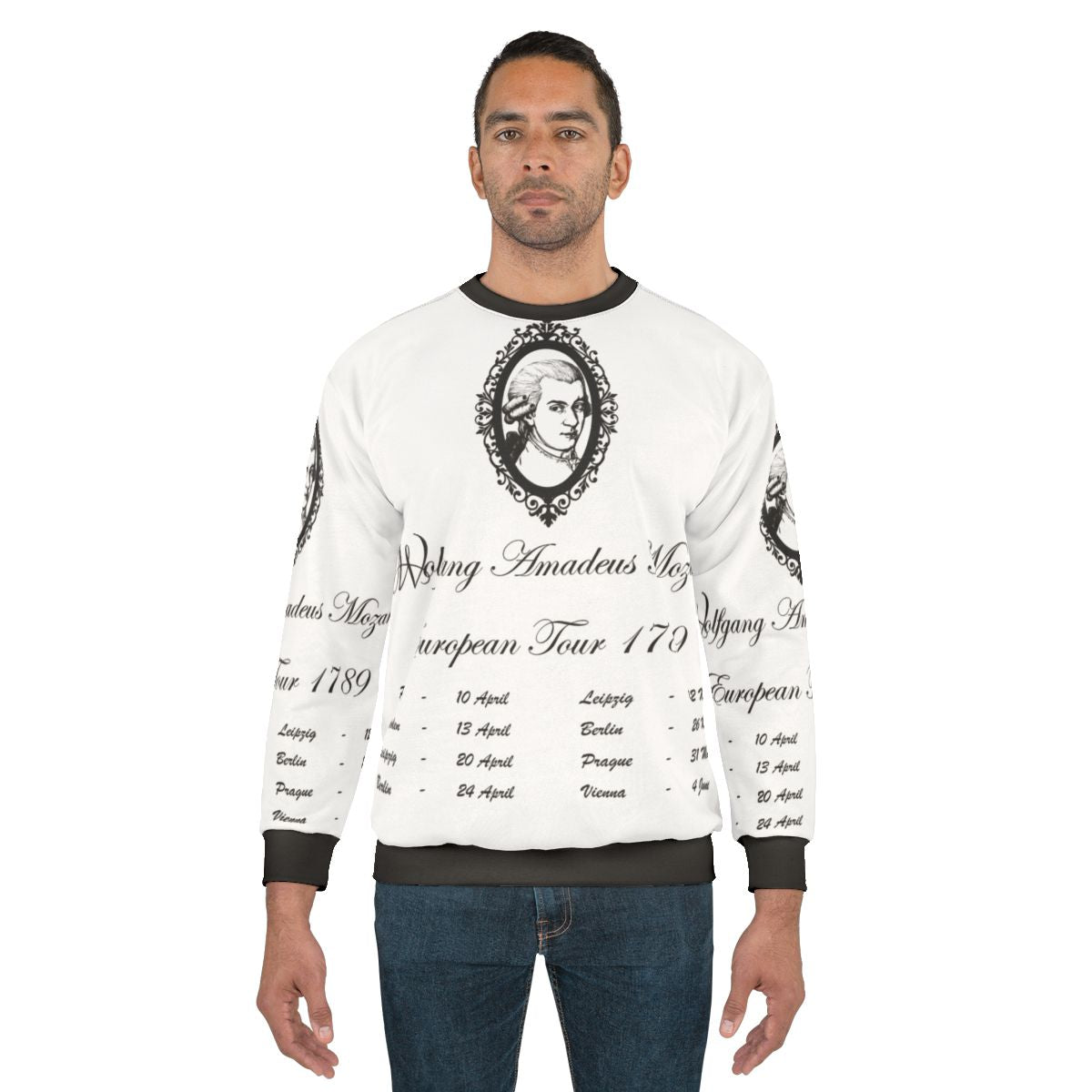 Wolfgang Amadeus Mozart European Tour 1789 Sweatshirt