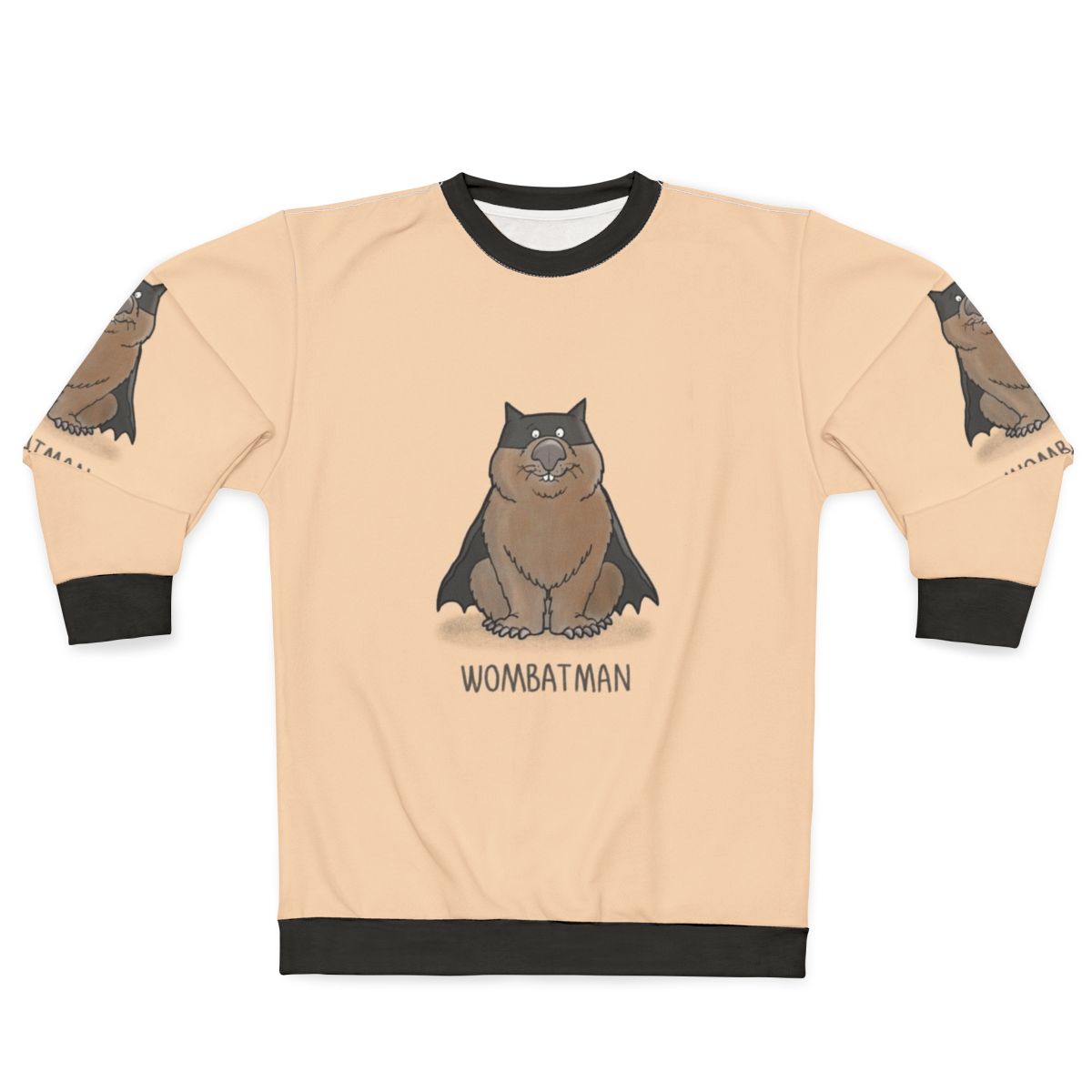 Wombat superhero sweatshirt for animal lovers