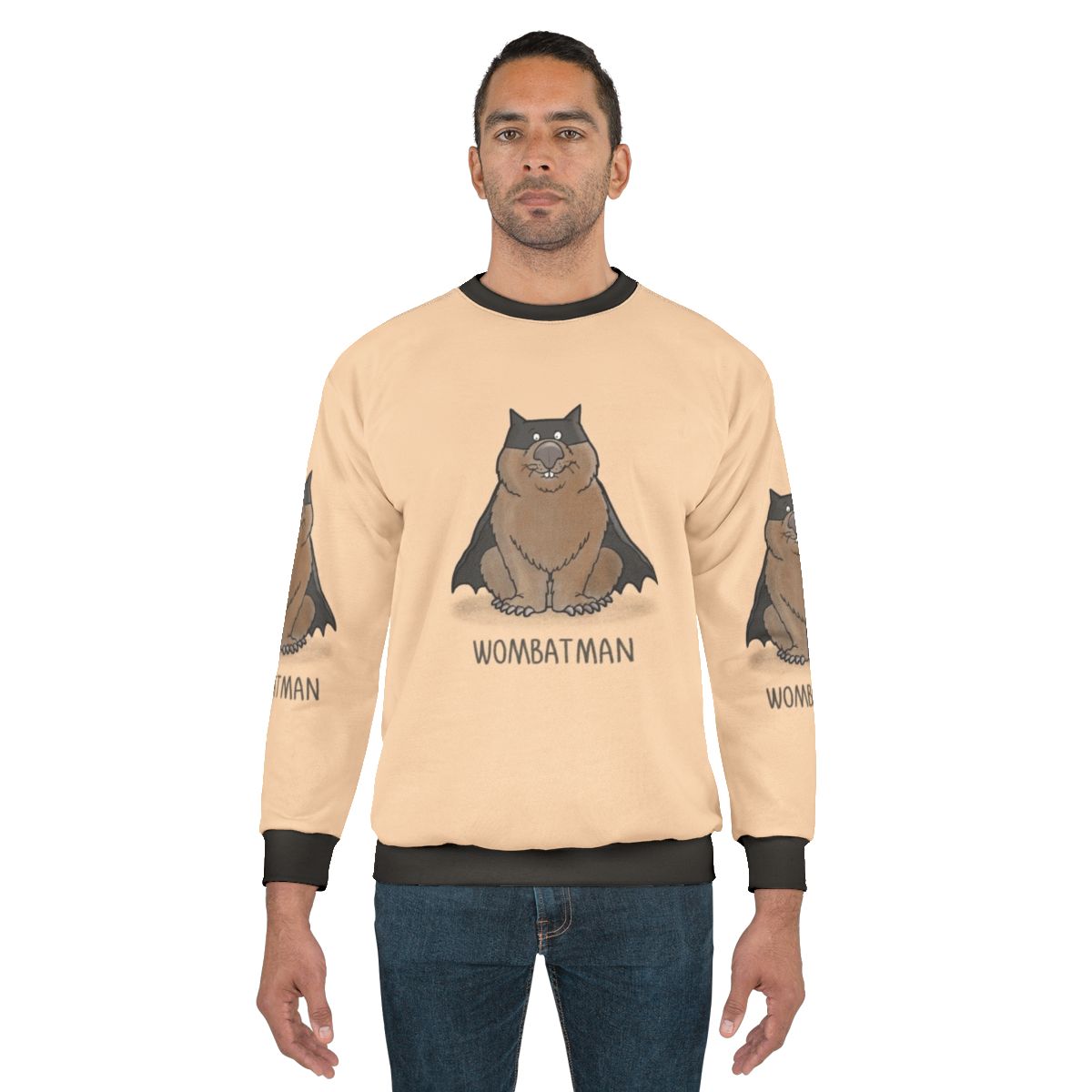Wombat superhero sweatshirt for animal lovers
