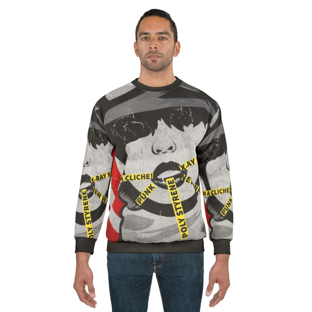 Women's punk rock sweatshirt featuring Poly Styrene of X-Ray Spex
