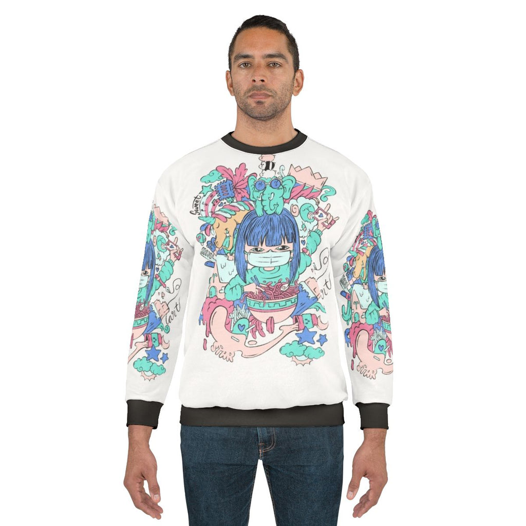 Women's hobbies sweatshirt with cute animal graphic