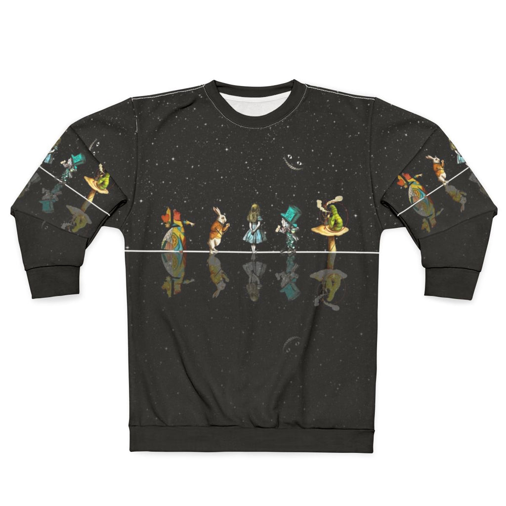 Vintage Retro Alice in Wonderland Starry Night Sweatshirt
