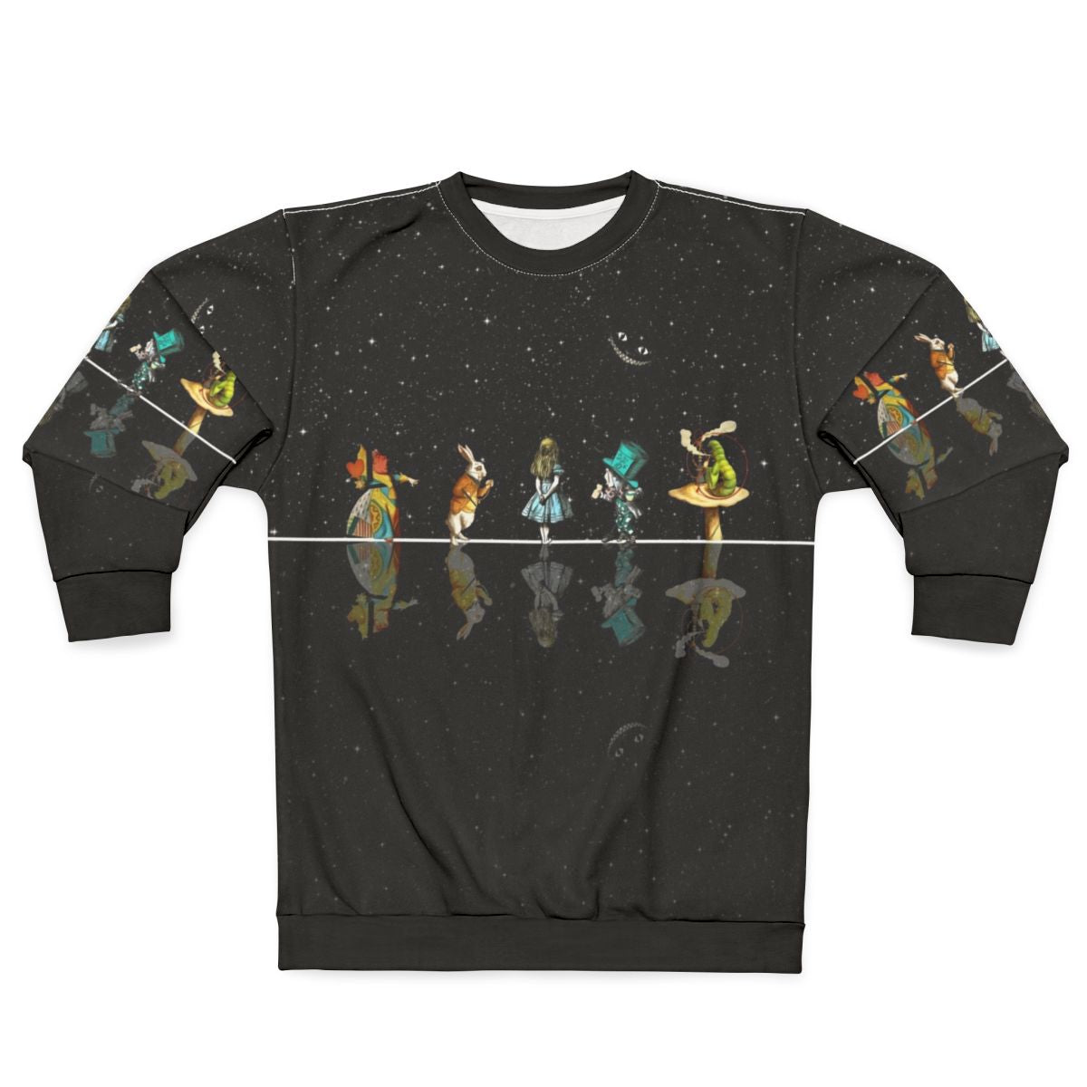 Vintage Retro Alice in Wonderland Starry Night Sweatshirt