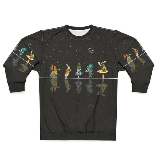 Vintage Retro Alice in Wonderland Starry Night Sweatshirt