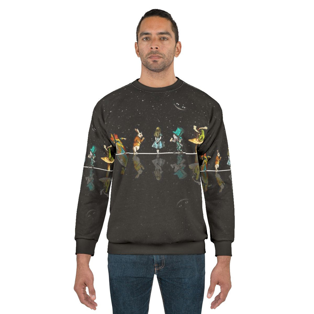 Vintage Retro Alice in Wonderland Starry Night Sweatshirt