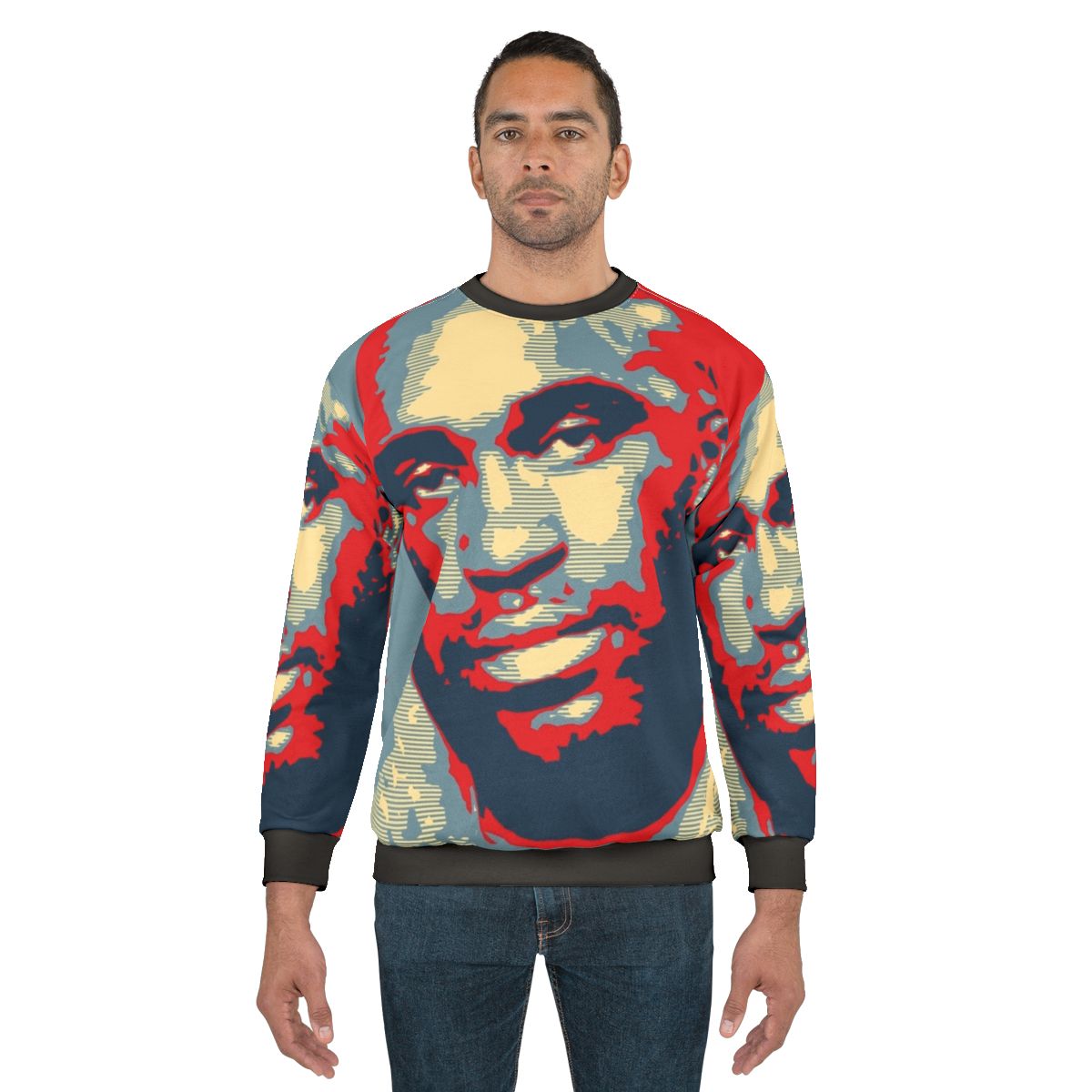 Comfortable wood-textured sweatshirt for men