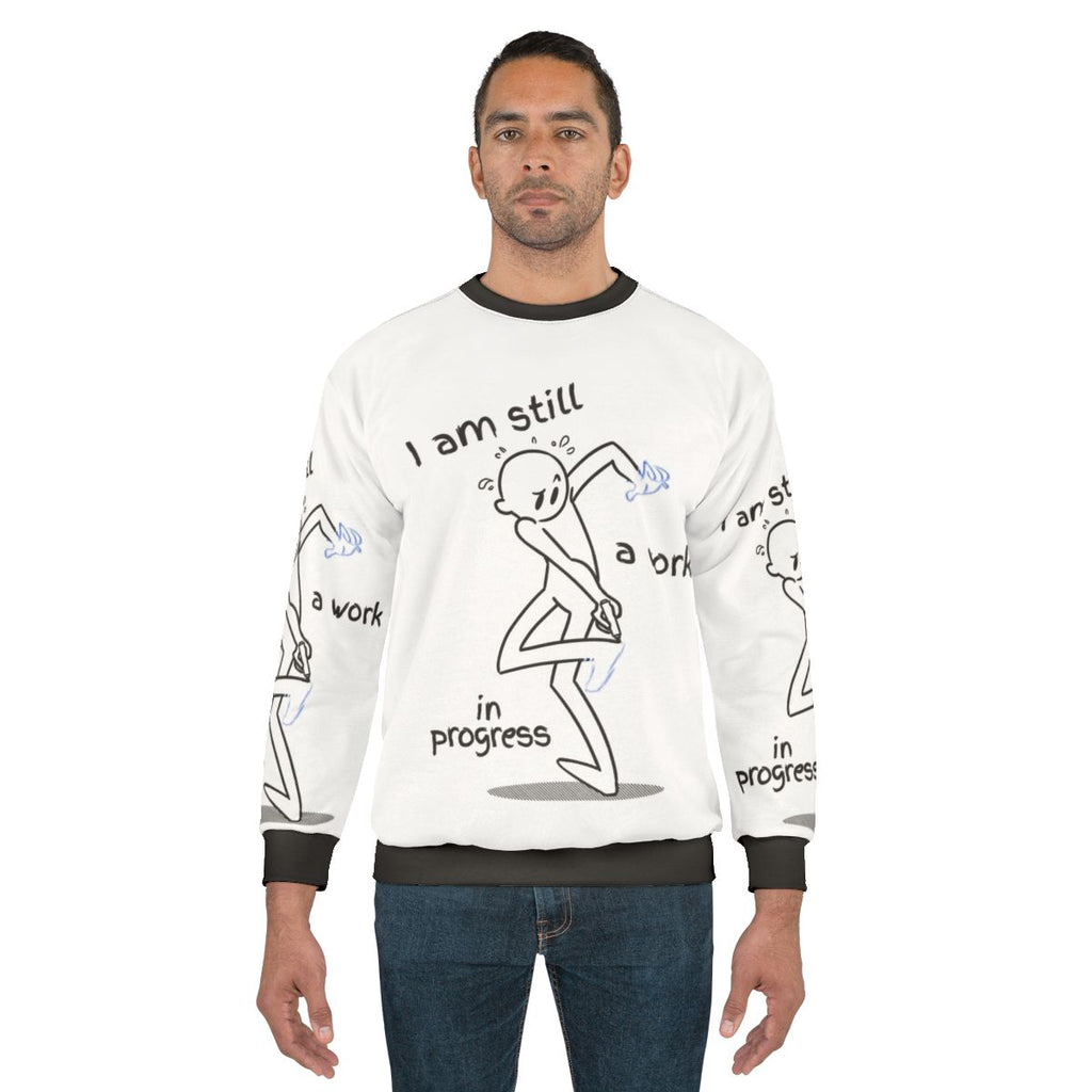 "Work In Progress" Graphic Tee Sweatshirt
