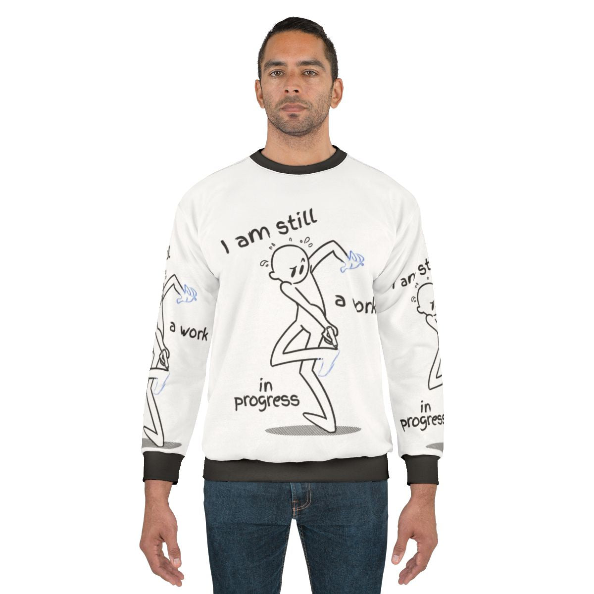 "Work In Progress" Graphic Tee Sweatshirt