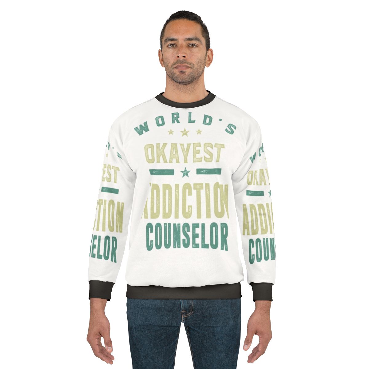 World's Okayest Addiction Counselor Sweatshirt