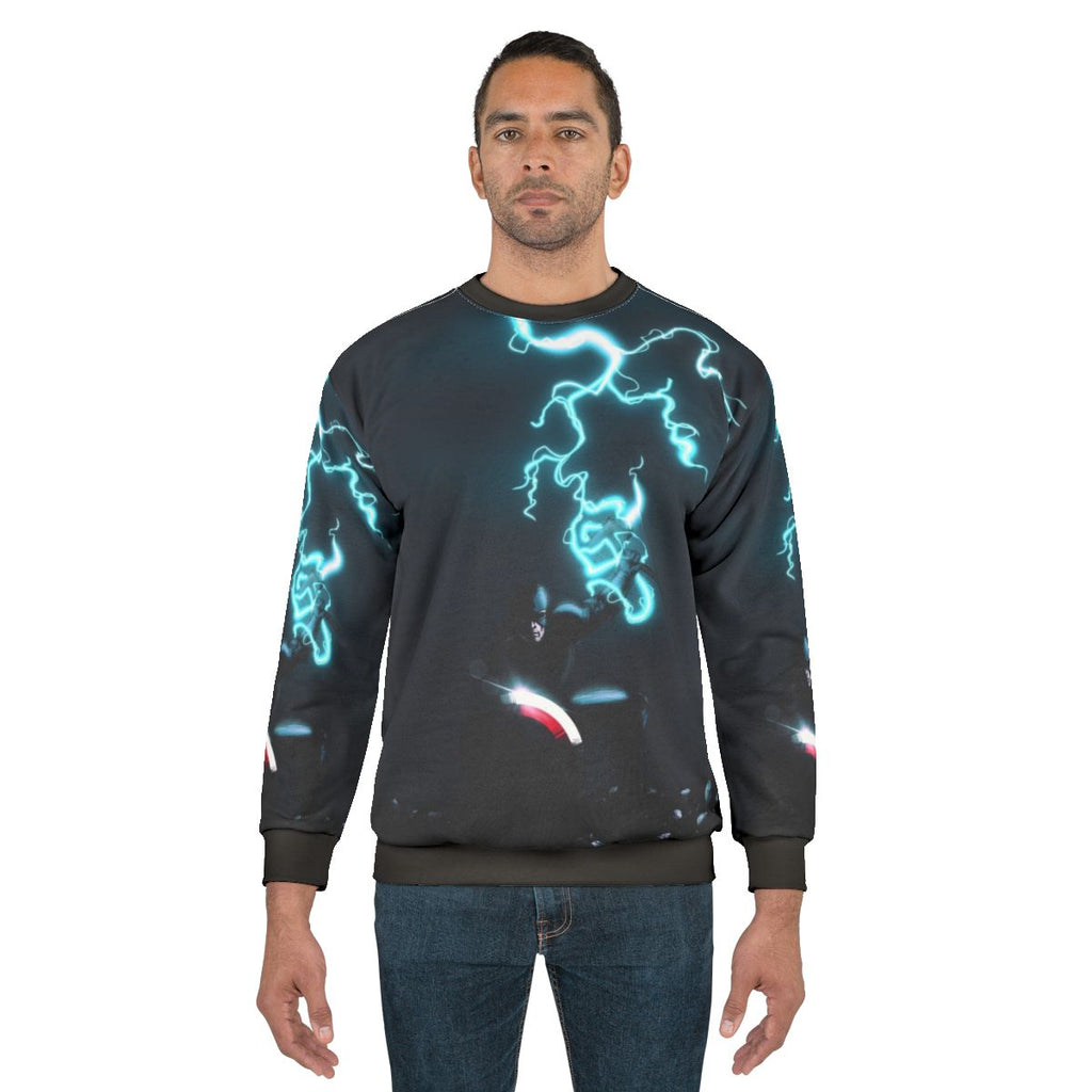 Worthy superhero sweatshirt with patriotic comic design
