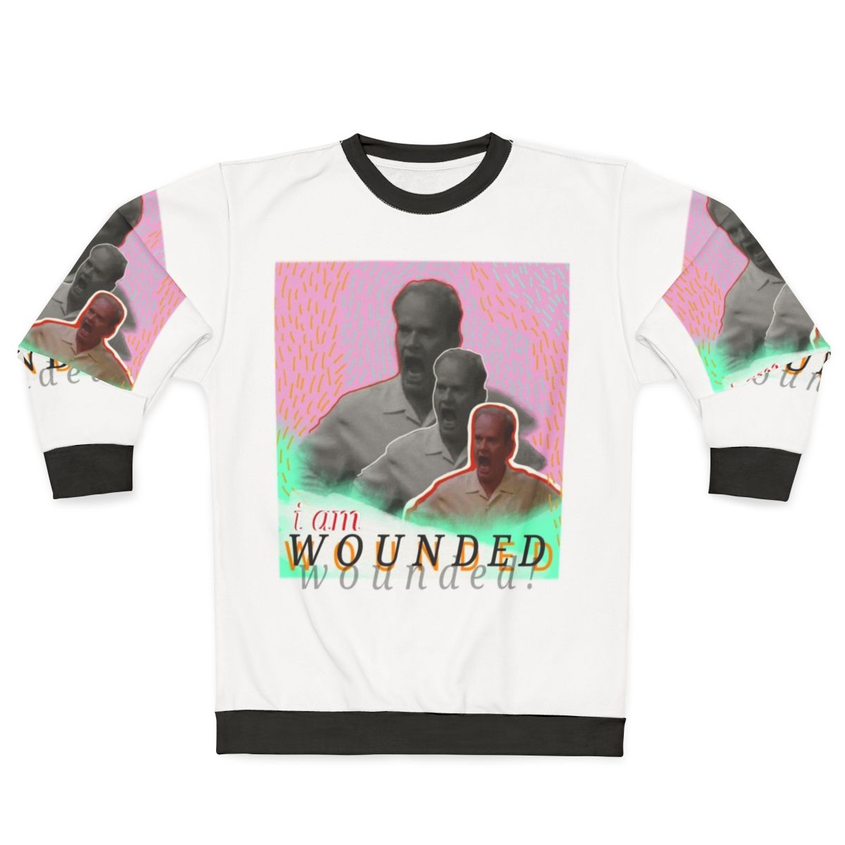 Wounded Frasier Crane sweatshirt featuring fan art design