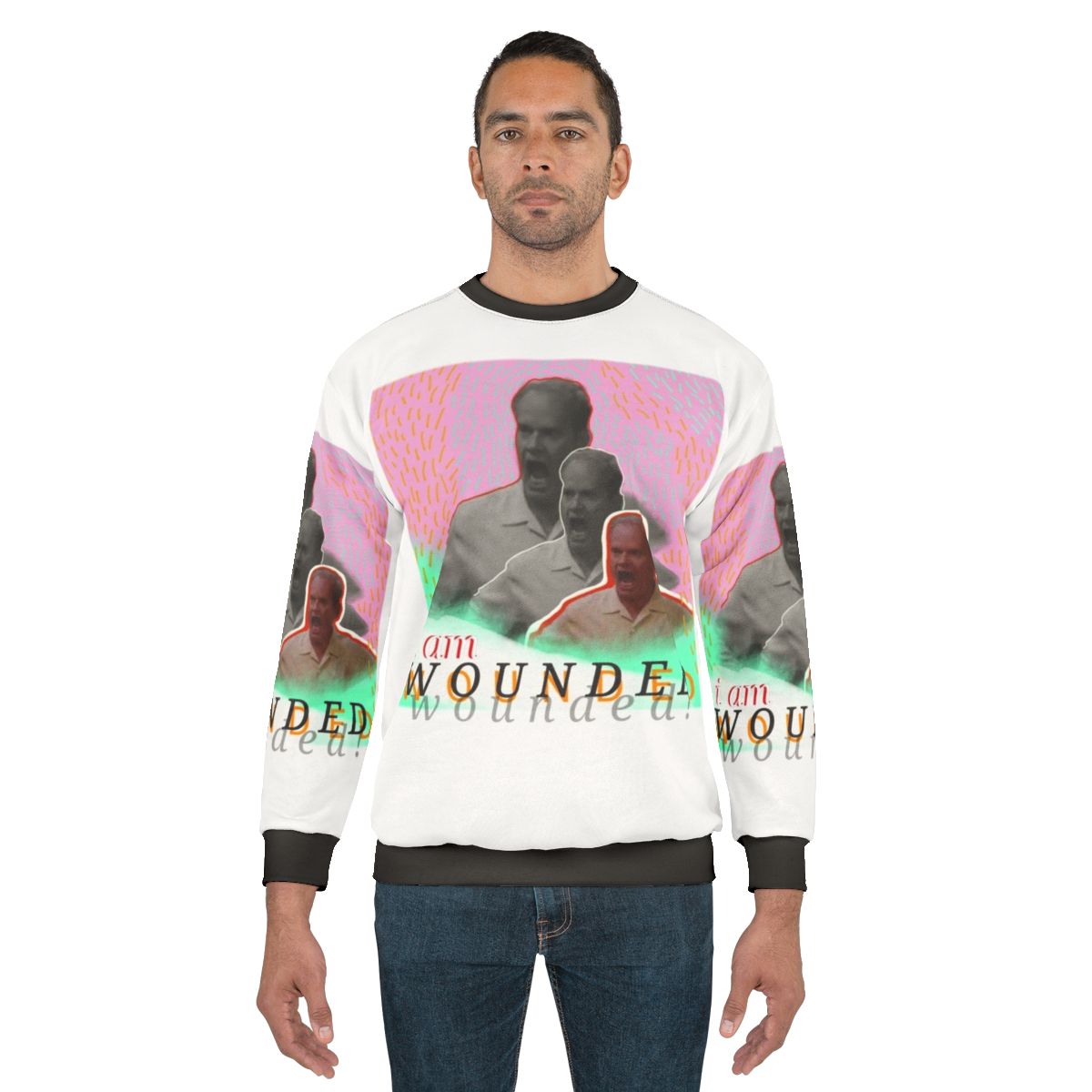 Wounded Frasier Crane sweatshirt featuring fan art design