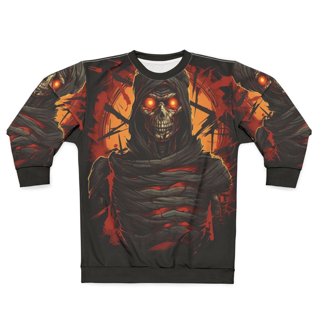 Sinister 'Writhing Darkness' sweatshirt with dark, gothic design