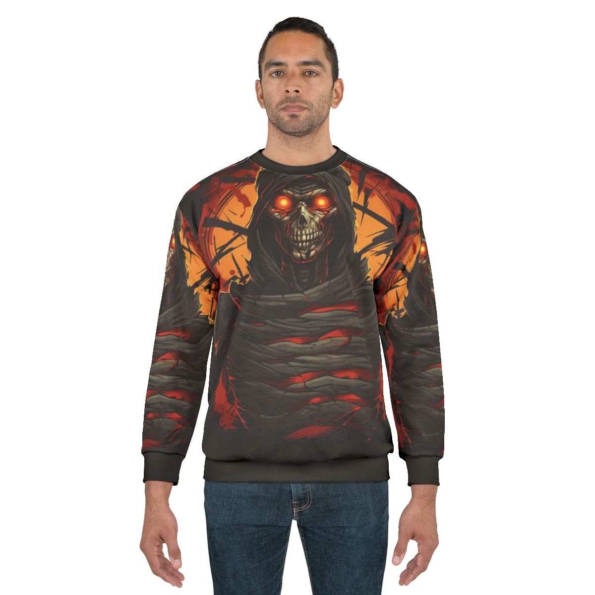 Sinister 'Writhing Darkness' sweatshirt with dark, gothic design